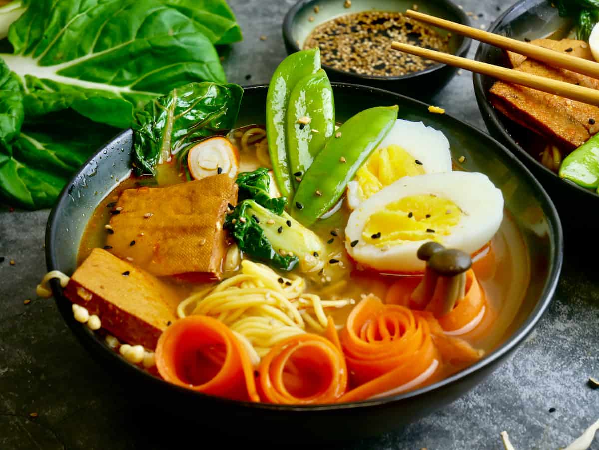 Gesunde Ramen Suppe mit Tofu Gesunde Ramen Suppe mit Tofu