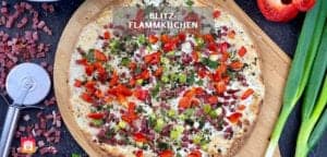 Gesunder Blitz-Flammkuchen - Wrap-Flammkuchen Rezept
