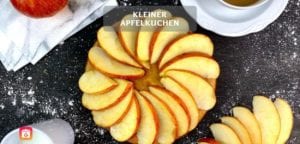 Gesunder kleiner Apfelmuskuchen