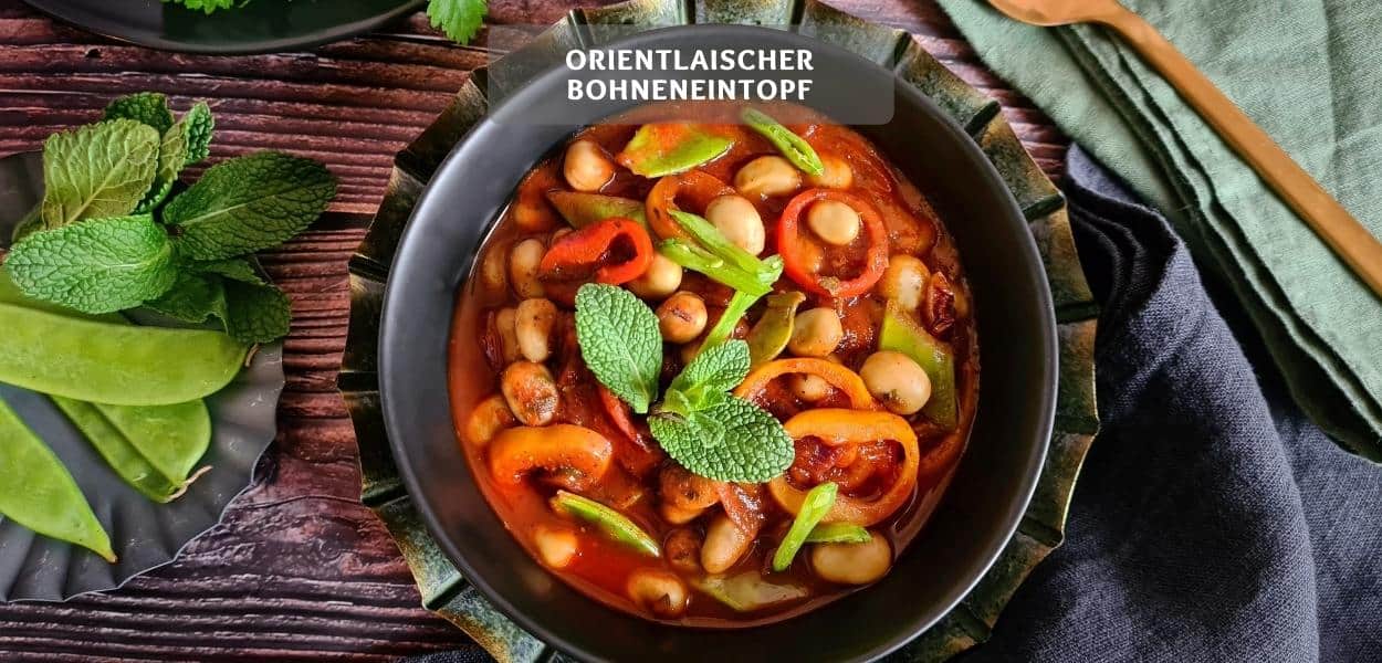 Feuriger orientalischer Bohneneintopf – One-Pot Vergnügen