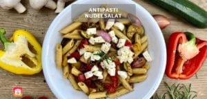 Gesundes Antipasti Rezept mit Nudeln