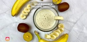 Gesundes Kiwi Banne Smoothie Rezept zum Abnehmen
