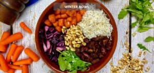 Gesundes winterliches Buddha-Bowl Rezept