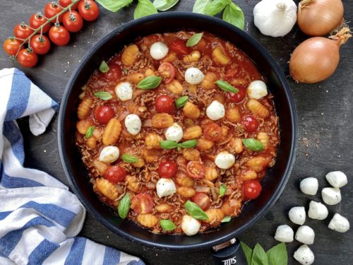 Gnocchi Hackfleisch-Pfanne
