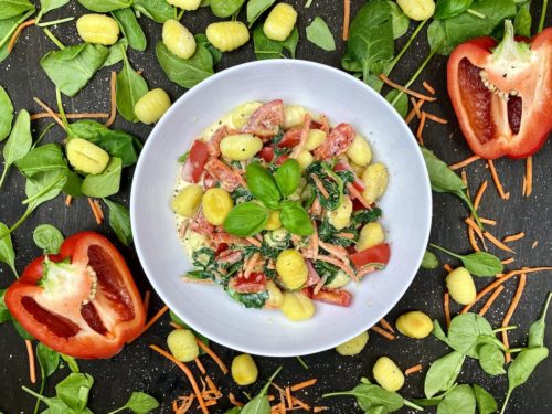 Gnocchi Spinat Pfanne Rezept