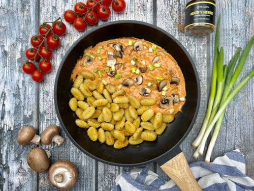 Gnocchi mit Champignon-Sauce