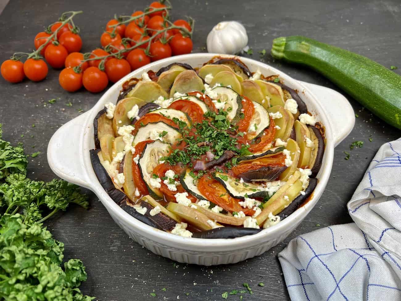 Griechischer Gemüseauflauf