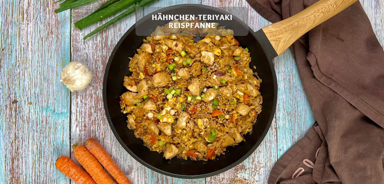 Haehnchen Teriyaki Reispfanne Rezepte Hähnchen-Teriyaki-Reispfanne