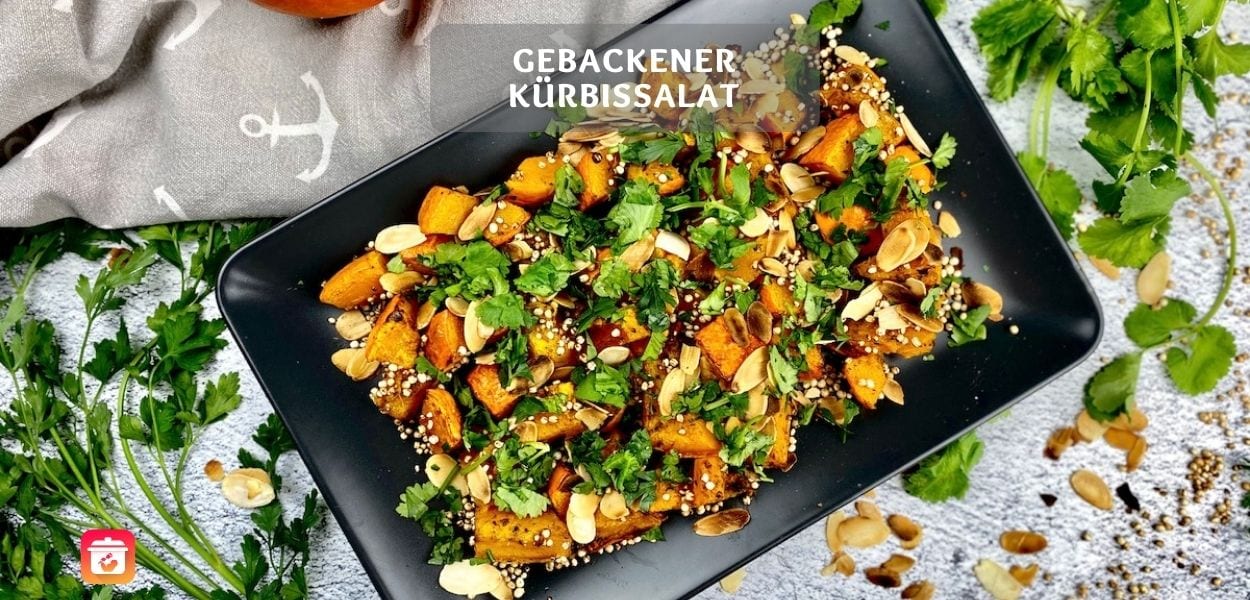 Gebackener Kürbissalat – Hokkaido-Kürbis Rezept