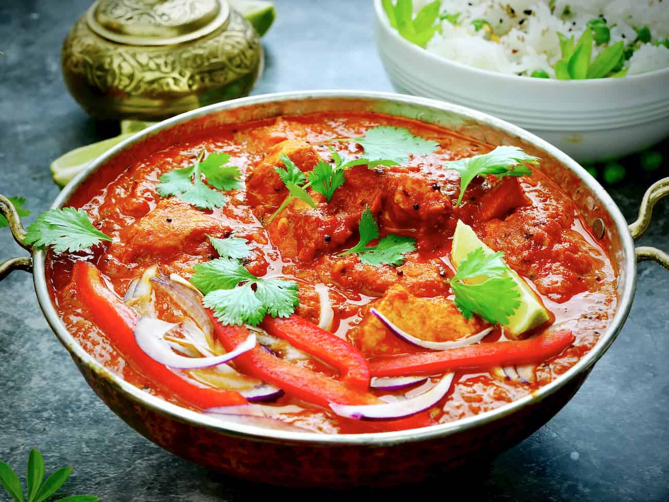 Indisches Madras Curry mit Kokosmilch
