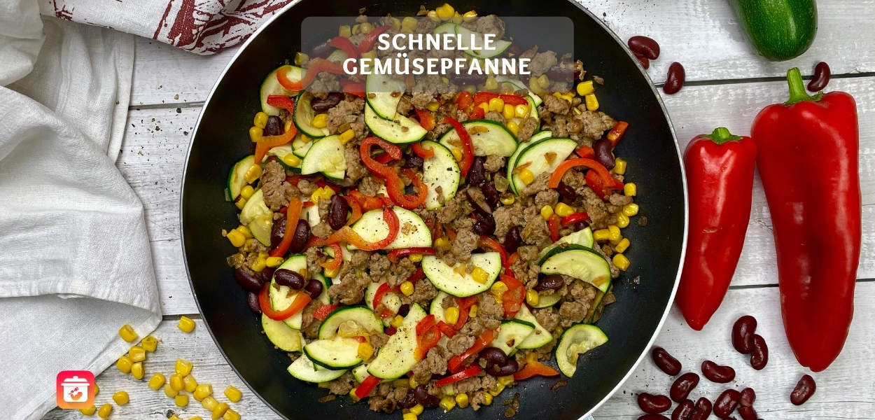 Schnelle Gemüsepfanne mit Hackfleisch – Proteinreich & Lecker
