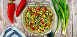 Kartoffel-Zucchini-Pfanne mit Paprika