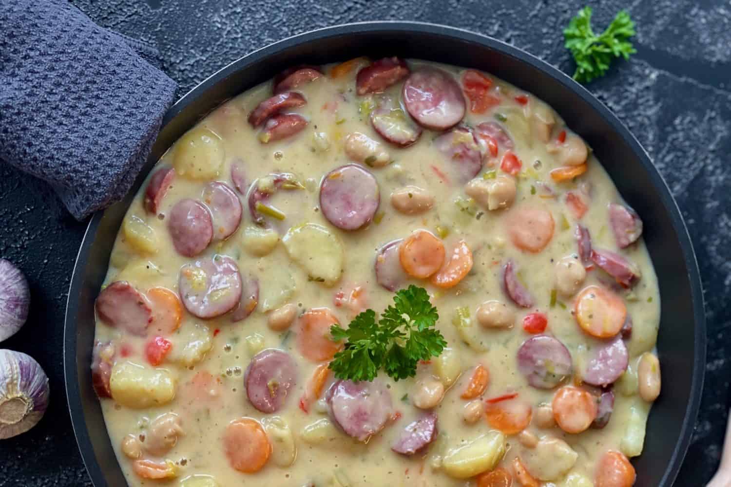 Kartoffeleintopf mit Krakauer