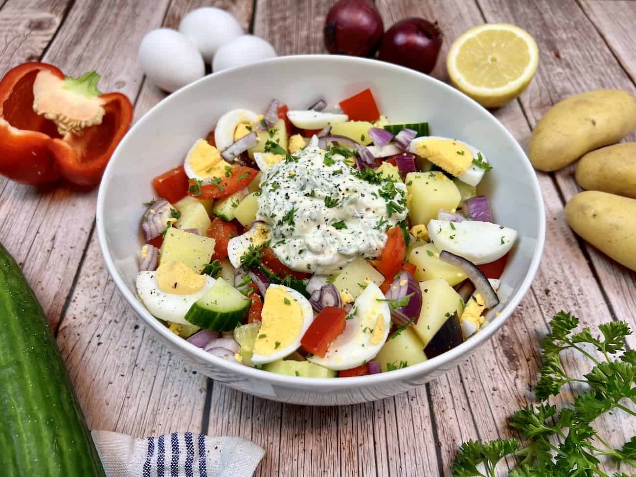 Kartoffelsalat mit Ei Kartoffelsalat mit Ei