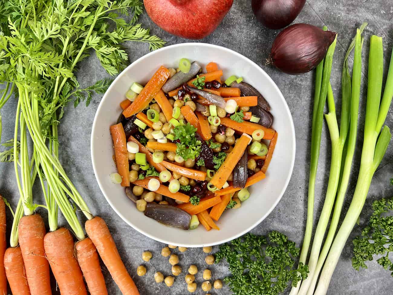 Kichererbsen-Karotten Salat