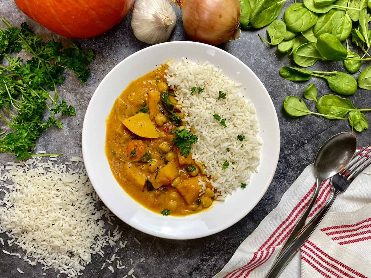 Kichererbsen-Kürbis-Curry