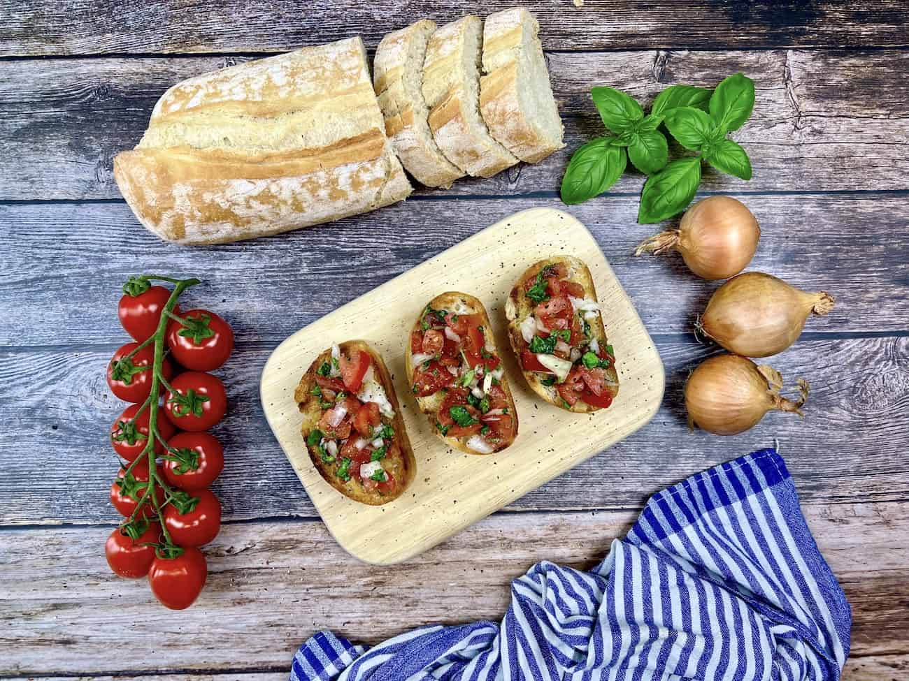 Klassisches Bruschetta Rezept Klassisches Bruschetta Rezept