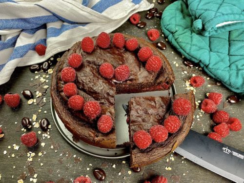 Kleiner Schokokuchen mit Kakopulver