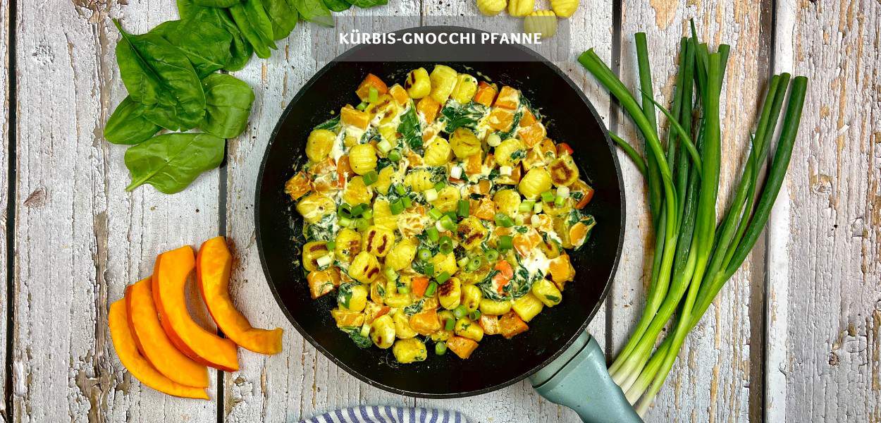 Kürbis-Gnocchi Pfanne