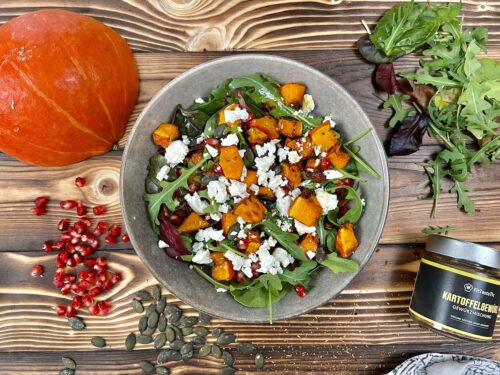Kürbissalat mit Feta