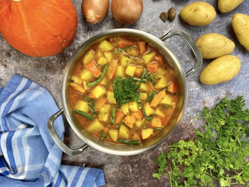 Kürbis-Kartoffel Eintopf