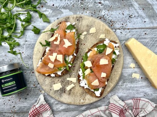 Lachs-Ricotta-Stullen