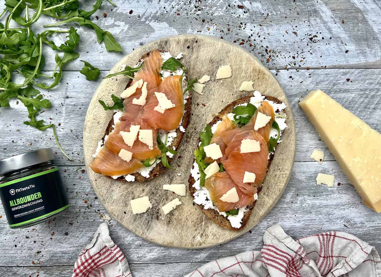 Lachs-Ricotta-Stullen