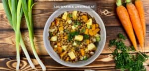 Lauwarmer Linsensalat