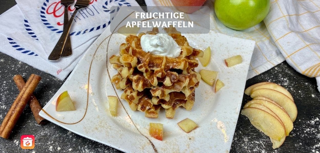 Leichte Apfelwaffeln Leichte Apfelwaffeln – Leckere gesunde Waffeln selber machen