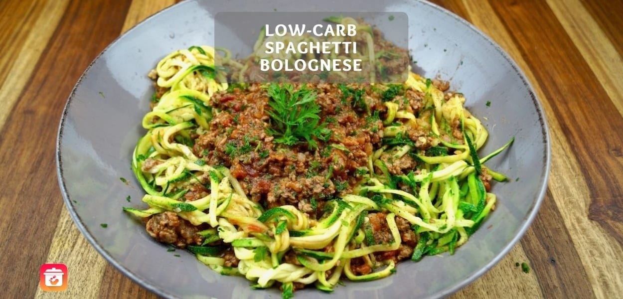 Low Carb Nudel Bolognese – Gesunde Nudel Alternative Low Carb Bolognese – Low-Carb Nudeln mit Bolognese