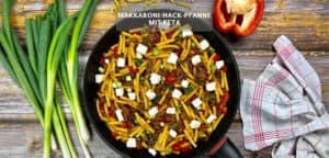 Makkaroni-Hack-Pfanne mit Feta Rezept