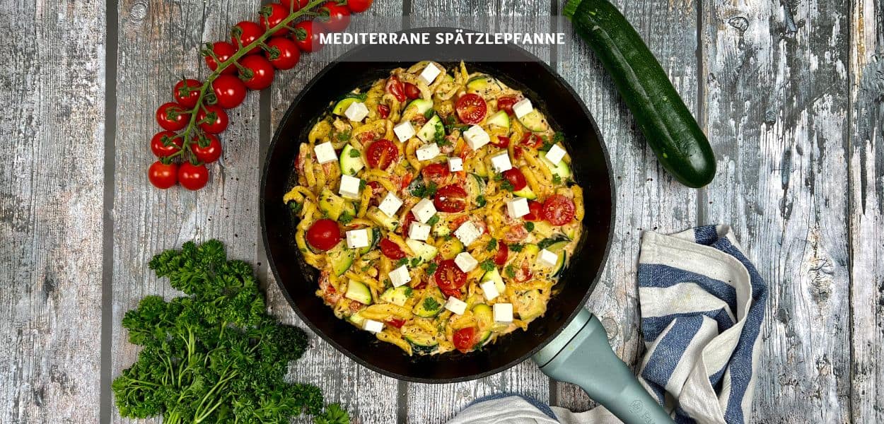 Mediterrane Spätzlepfanne