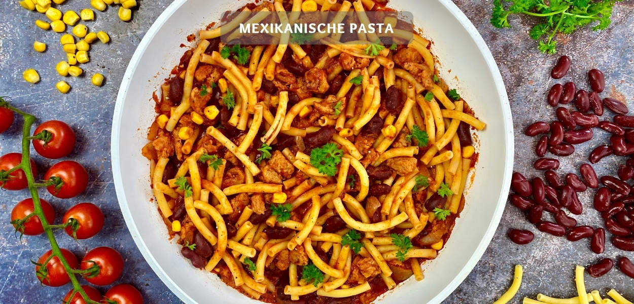Mexikanische Pasta Schnelles veganes Rezept Mexikanische Pasta – Schnelles veganes Pasta Rezept