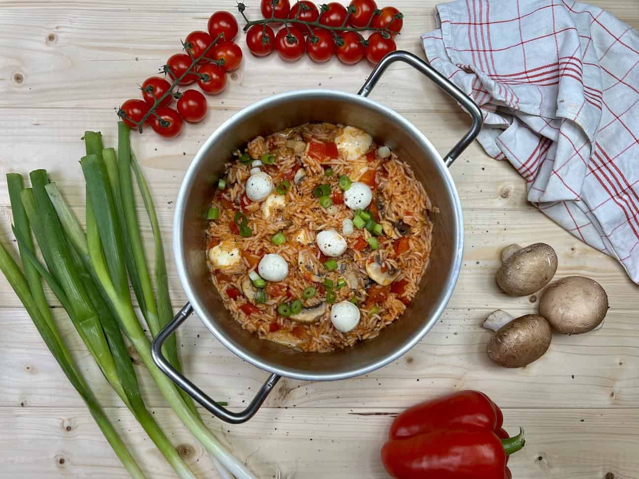 One Pot Reis mit Tomaten One-Pot Reis mit Tomaten