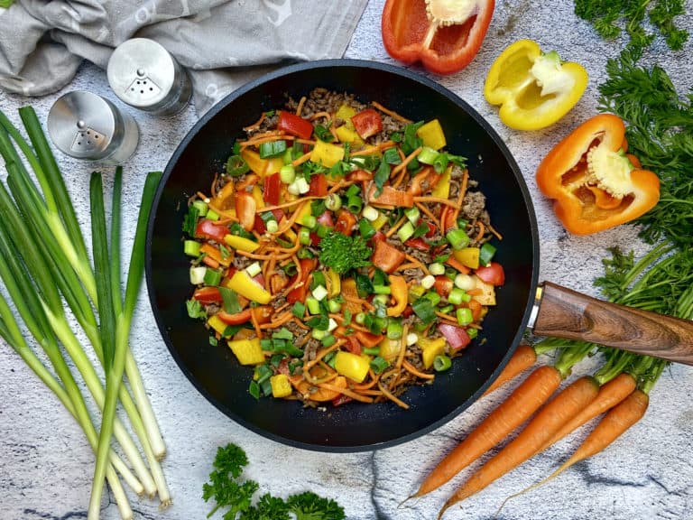 Paprika Hack Pfanne Paprika-Hack-Pfanne