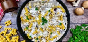 Pasta in Champignon Sauce Rezept