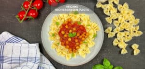 Vegane Pasta mit Kichererbsen