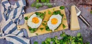 Pesto-Stullen mit Spiegelei