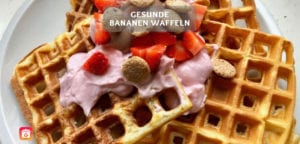 Protein Bananen Waffeln – Gesundes Bananen Waffel Rezept