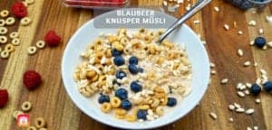 Protein Müsli selber machen – Blaubeer Knuspermüsli Rezept
