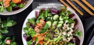 Proteinreiche Salat-Bowl