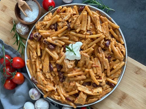 Pulled Chicken Pasta
