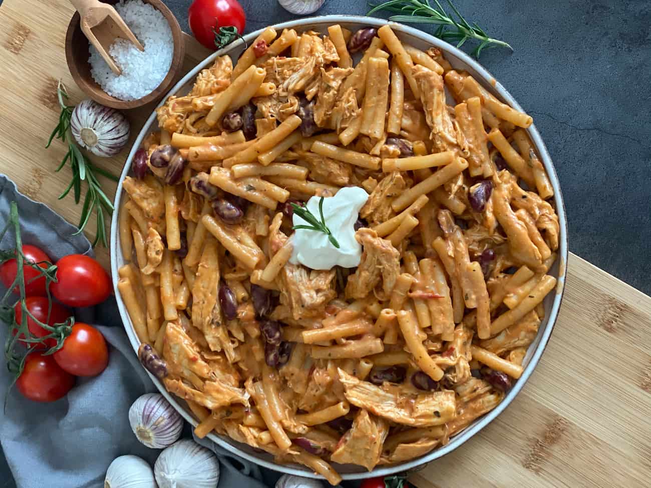 Pulled Chicken Pasta