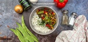 Reis-Hackfleisch-Pfanne