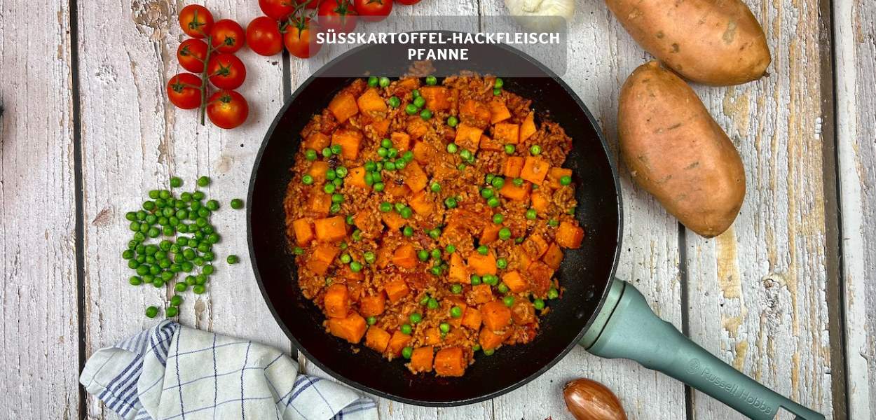 Süßkartoffel-Hackfleisch-Pfanne
