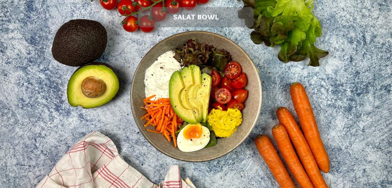 Salat Bowl mit Gemuese Salat Bowl