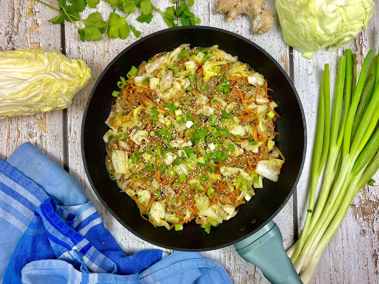 Schnelle Chinakohl-Pfanne