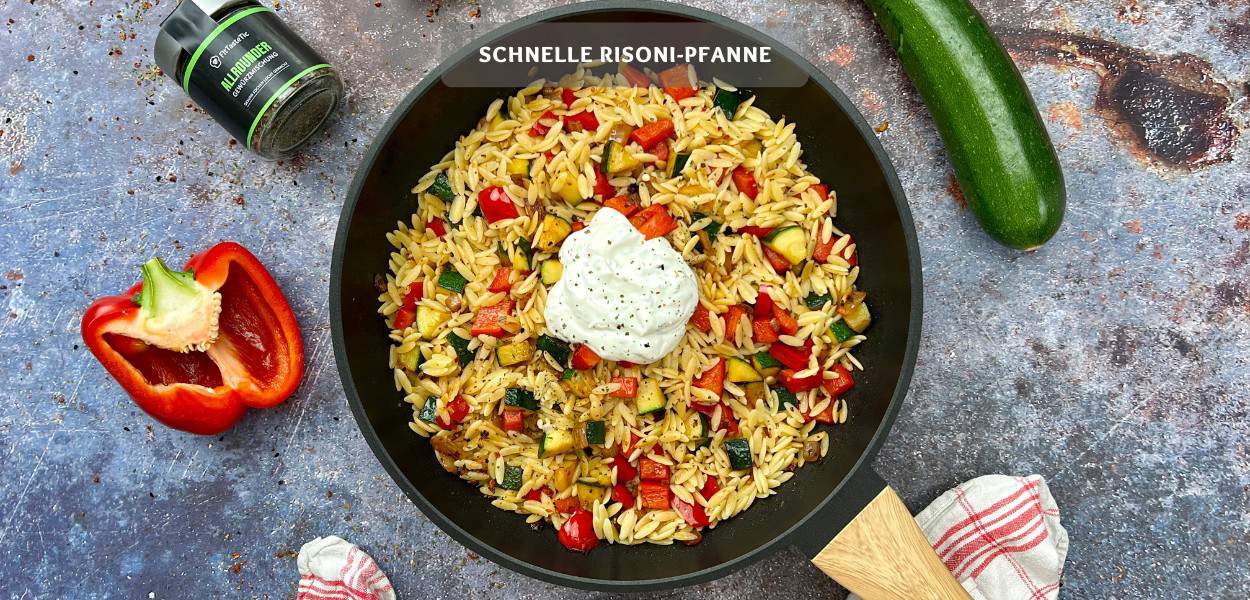 Schnelle Risoni Pfanne Schnelle Risoni-Pfanne