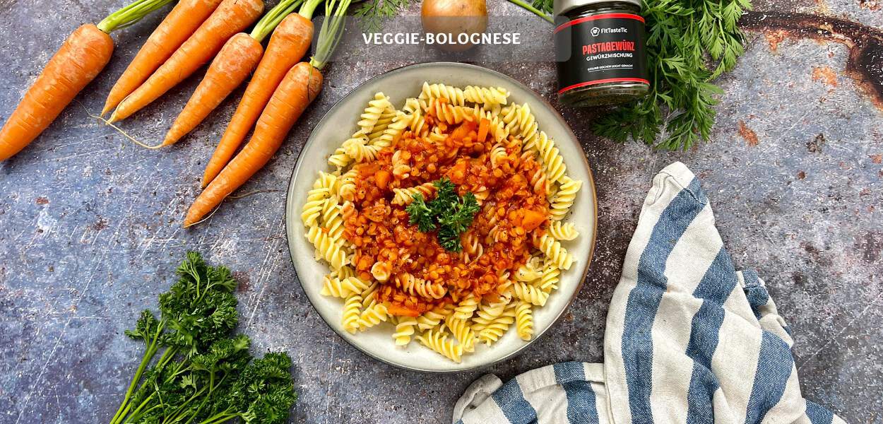 Schnelle vegetarische Bolognese Veggie-Bolognese