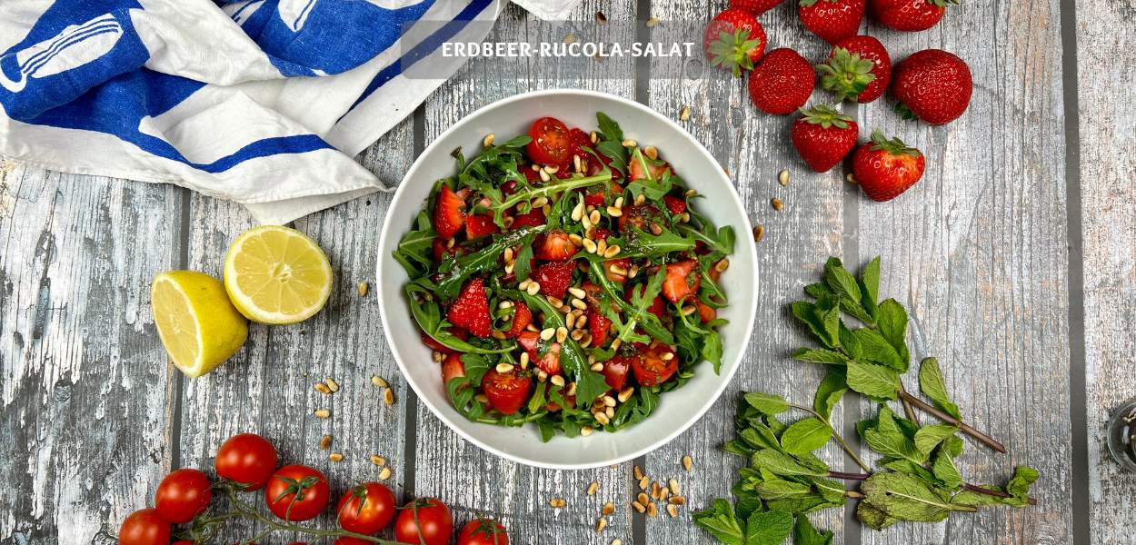 Erdbeer-Rucola-Salat